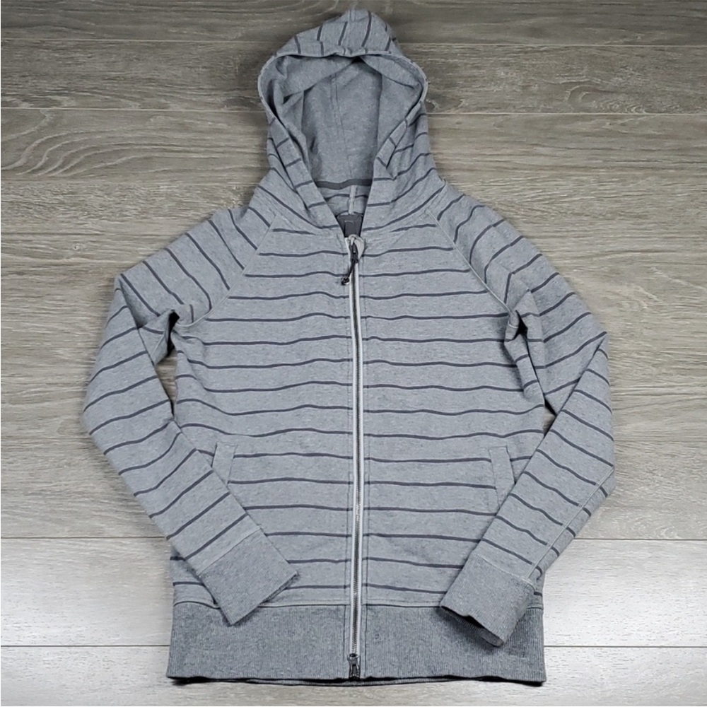 Lululemon striped full zip hoodie size 4
